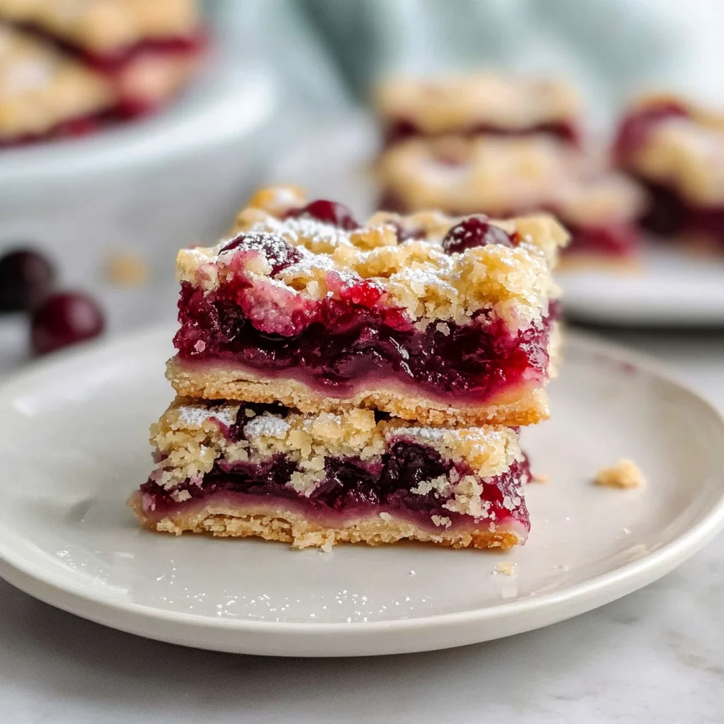 Delicious Tart Cherry Pie Bars