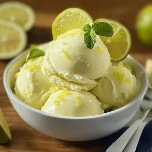 Helado de Limon Casero