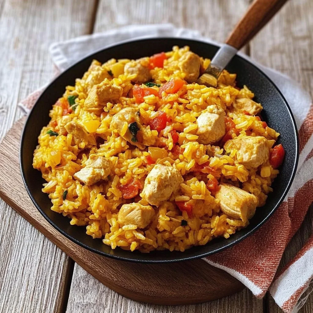 receta de arroz con pollo​
