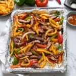 sheet pan steak fajitas​