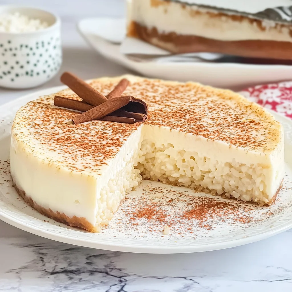 tarta de arroz con leche​