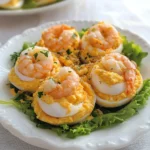 Huevos rellenos de marisco