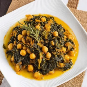 garbanzos con espinacas