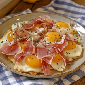 huevos rotos con jamon