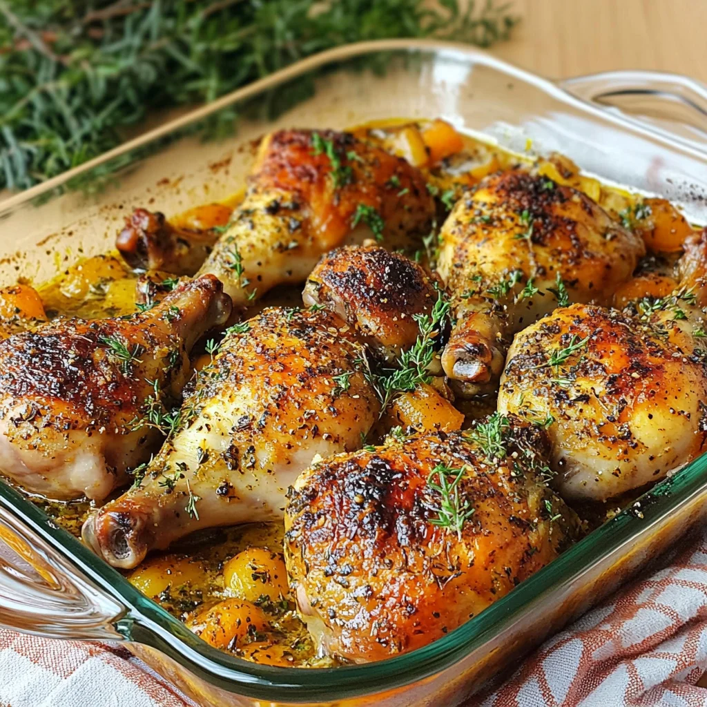 muslos de pollo al horno