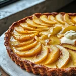 tarta manzana hojaldre y crema