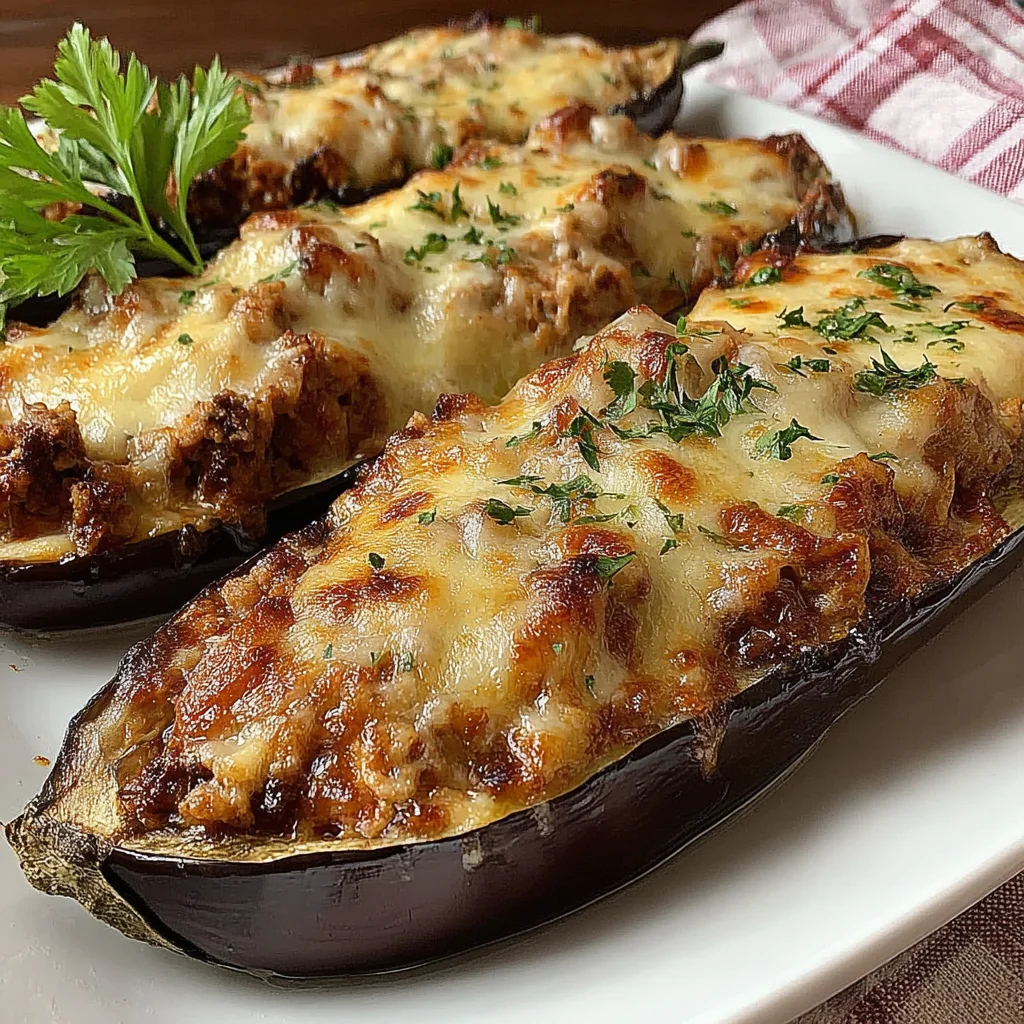 Berenjenas rellenas de atún