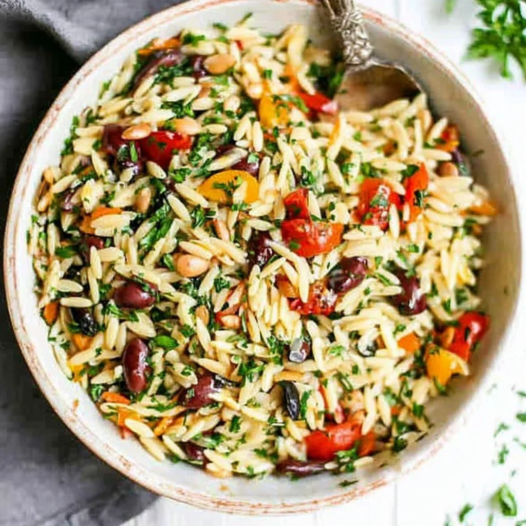 Ensalada de pasta orzo