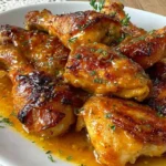 Muslos de pollo en salsa de naranja