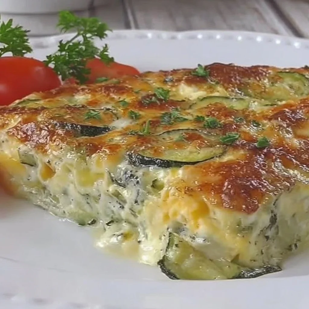 calabacín con huevos y queso