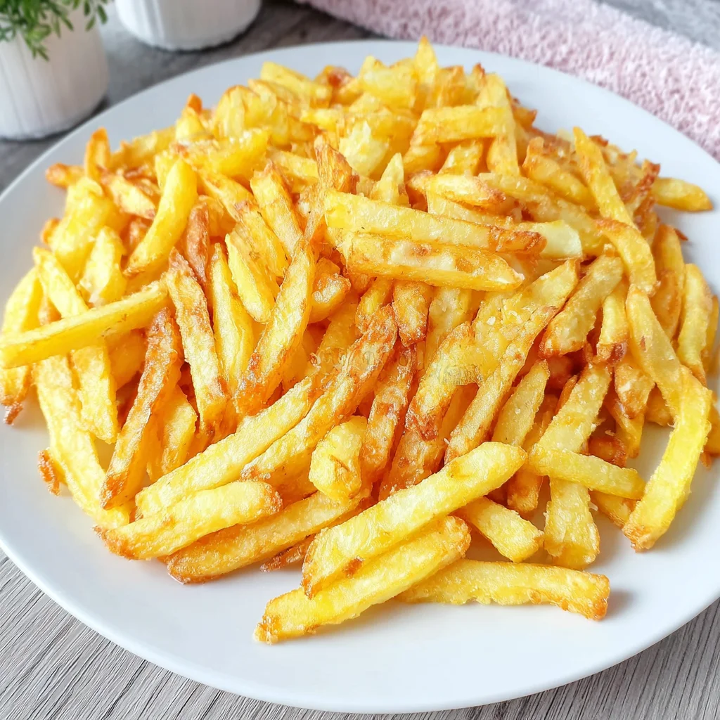 patatas fritas en freidora de aire