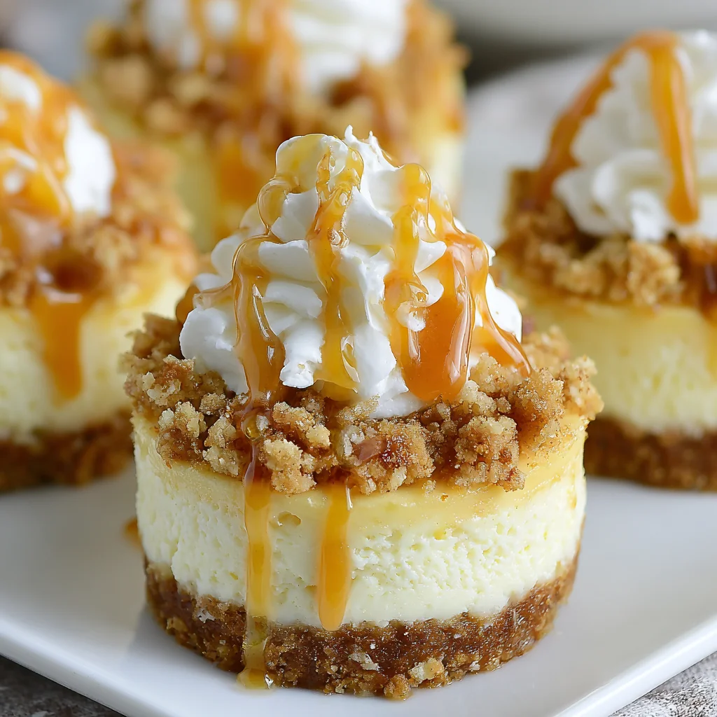 Apple Crisp Mini Cheesecakes