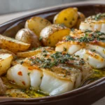Bacalao al horno con patatas