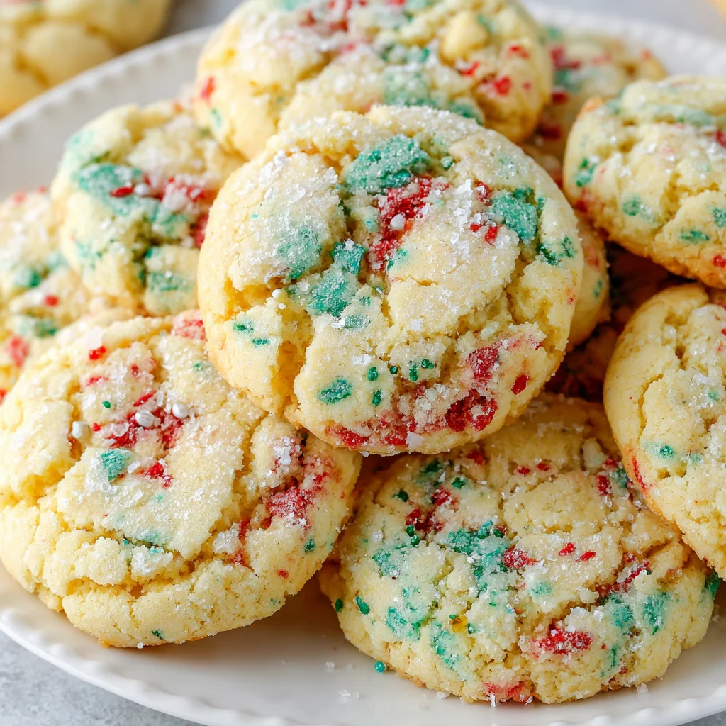 Christmas Gooey Butter Cookies