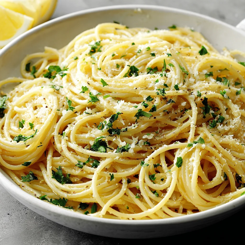Easy Lemon Butter Garlic Pasta