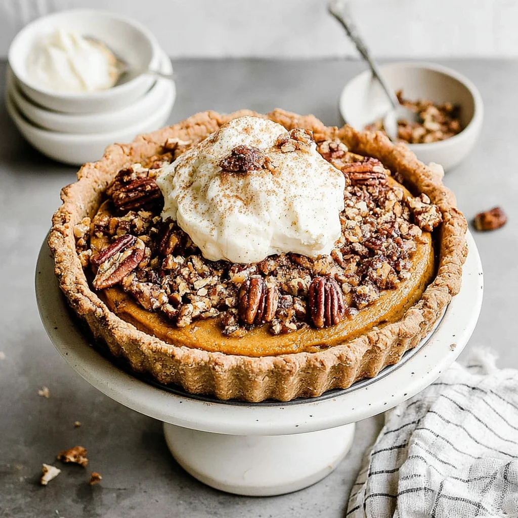 Praline Pumpkin Pie