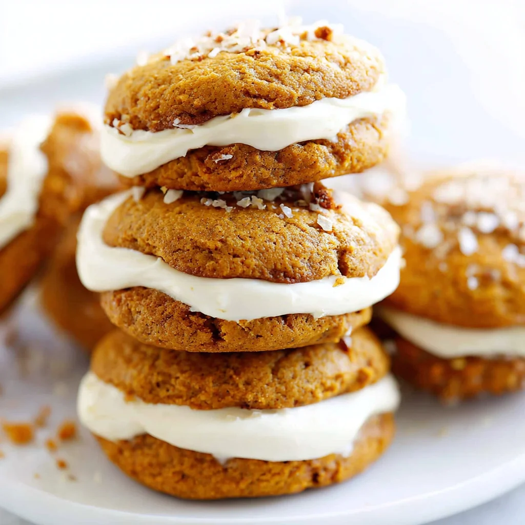 Pumpkin Cookies with Creamy Frosting