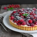 Tarta de yogur y frutos rojos
