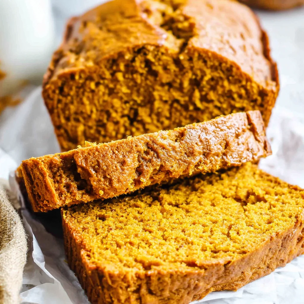 Vanilla pudding pumpkin bread