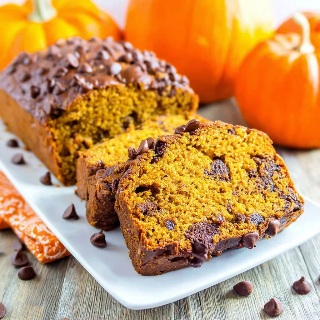 chocolate chip pumpkin bread