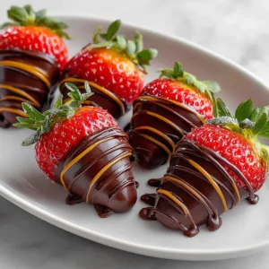 fresas con chocolate