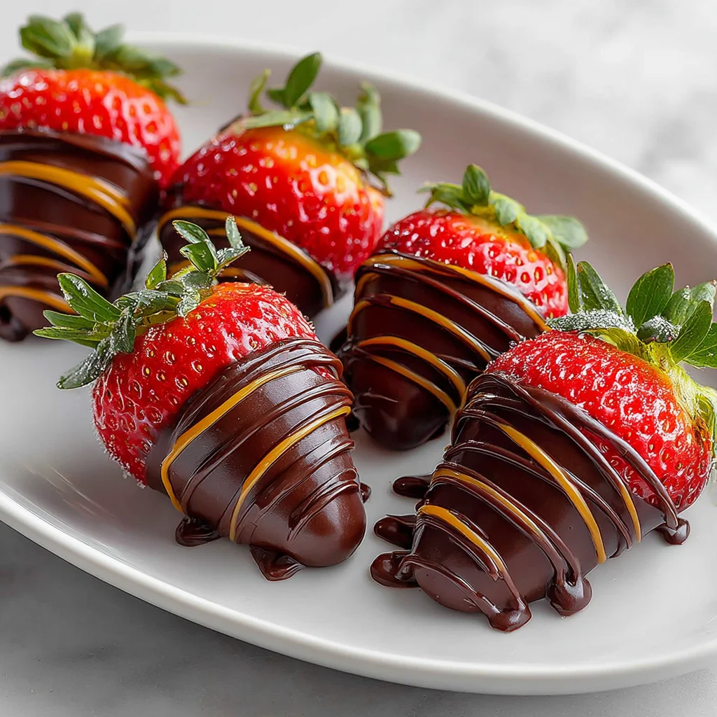 fresas con chocolate
