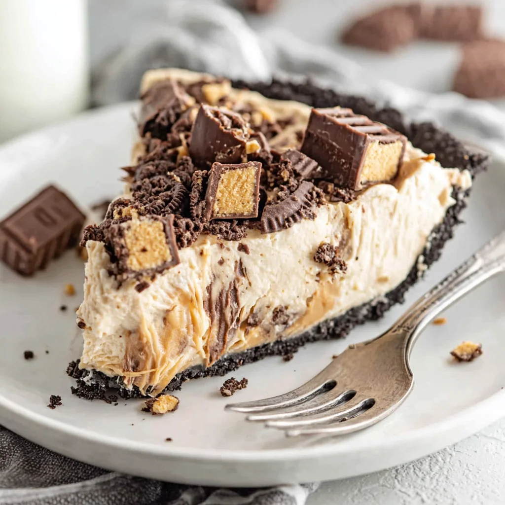 6-Ingredient Peanut Butter Pie with Easy Oreo Crust