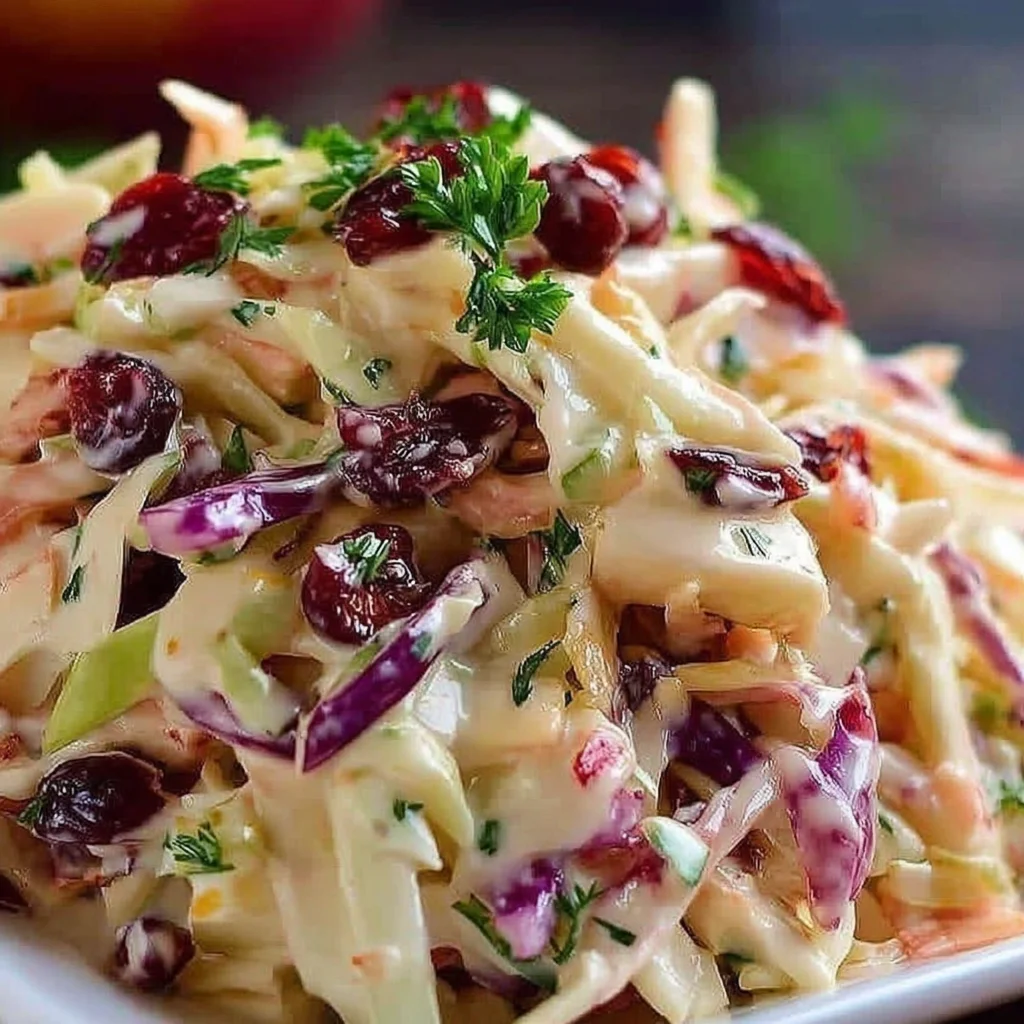 Apple Cranberry Coleslaw Recipe