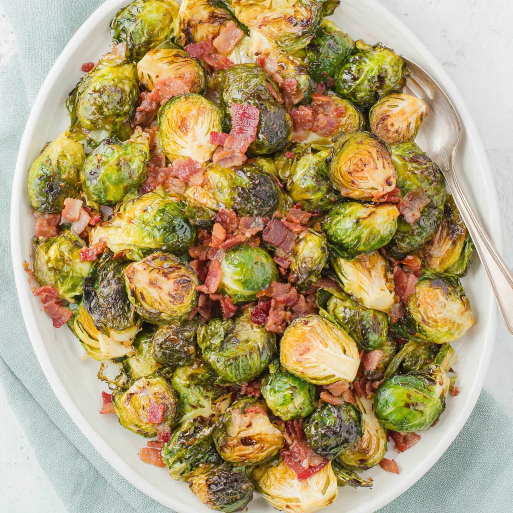 Balsamic Brown Sugar Brussels Sprouts