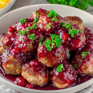 Best Christmas Cranberry Meatballs