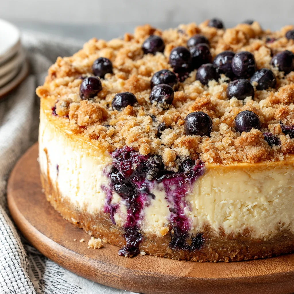 Blueberry Crumble Cheesecake: A Decadent Delight