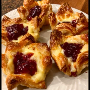 Brie & Jam Pastry Appetizers