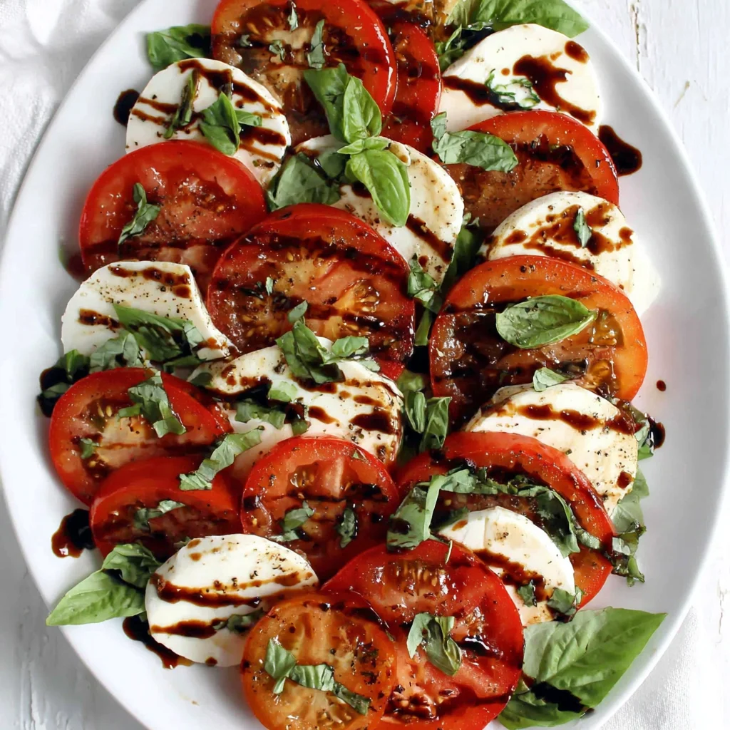 Caprese Salad with Balsamic Reduction: A Taste of Italy