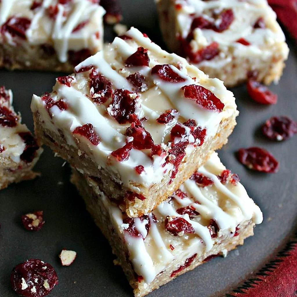 Cranberry Bliss Bars: A Festive Holiday Treat