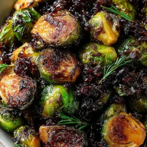 Crispy Honey Balsamic Brussels Sprouts