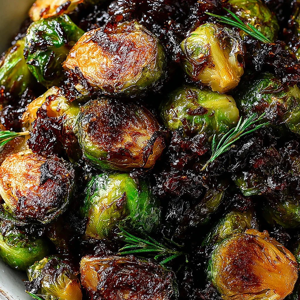 Crispy Honey Balsamic Brussels Sprouts