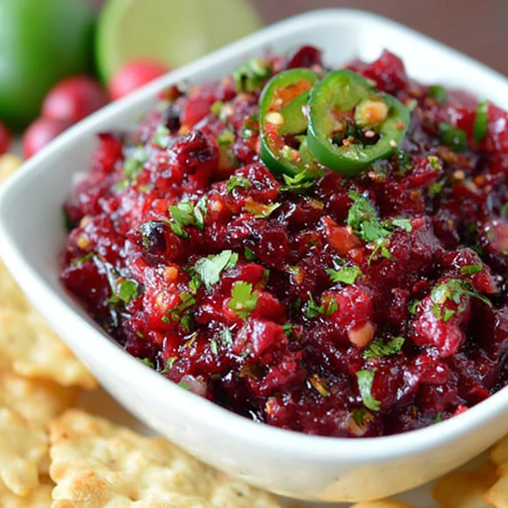 Sweet and Spicy Cranberry Salsa: A Festive Twist on a Classic