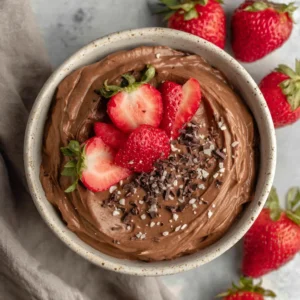 Chocolate Cream Cheese Fruit Dip