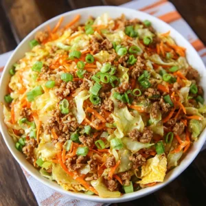 Healthy Chicken Egg Roll in a Bowl