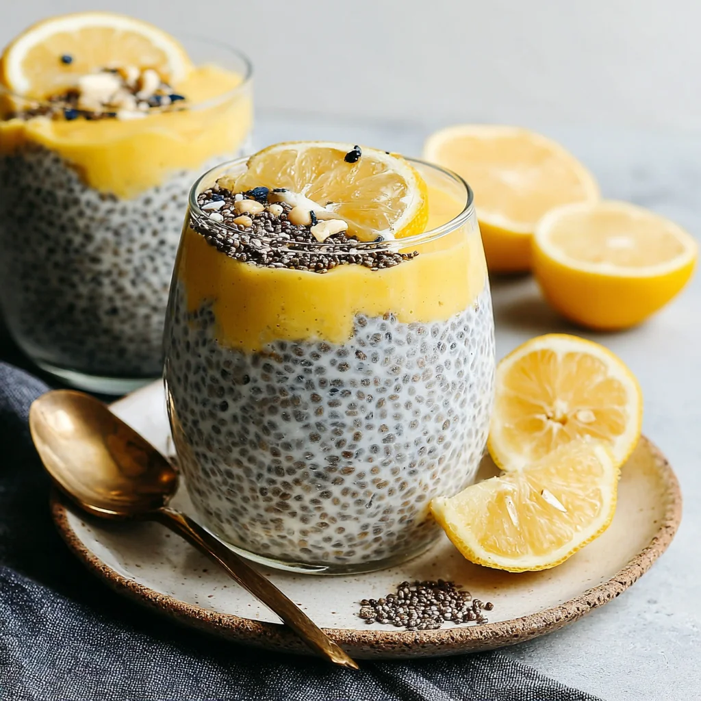 Lemon Cream Chia Pudding