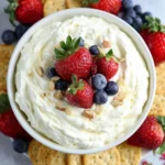 Marshmallow Cream Cheese Fruit Dip