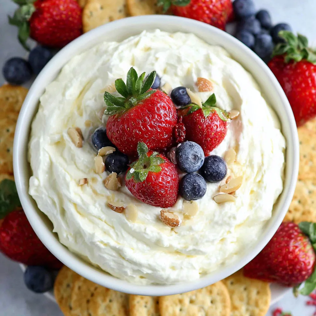 Marshmallow Cream Cheese Fruit Dip
