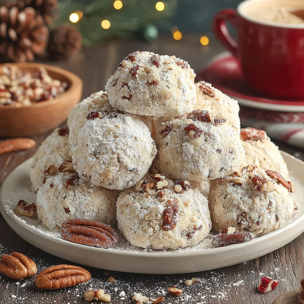 Pecan Snowball Cookies