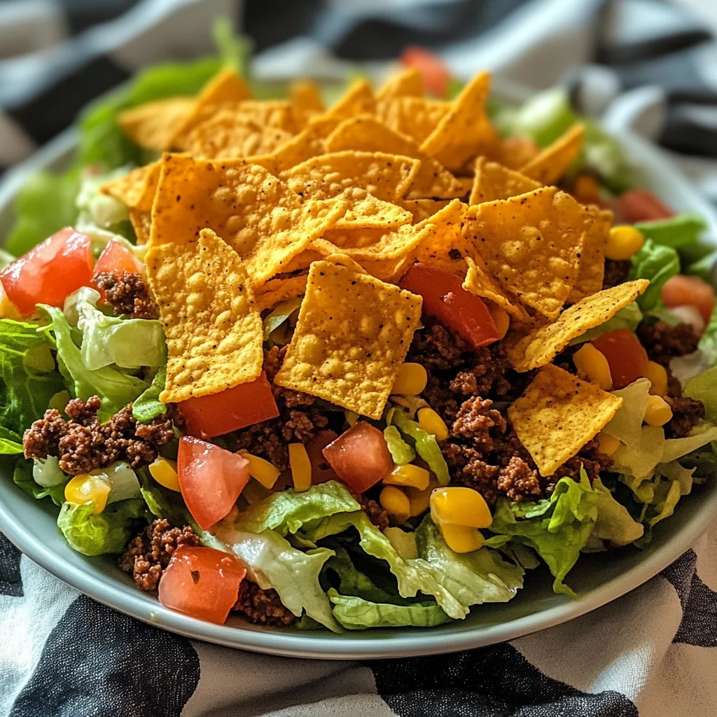 Crunchy Dorito Taco Salad Recipe (Quick and Easy!)