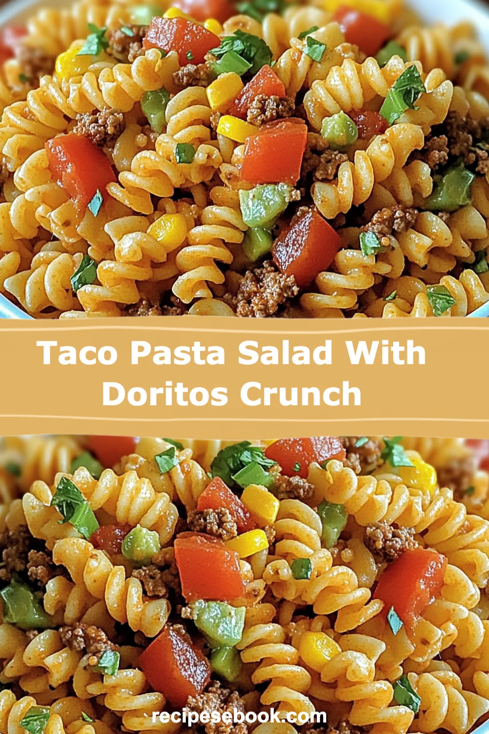 Taco Pasta Salad with Doritos Crunch: A Flavorful Twist for Your Next Gathering!