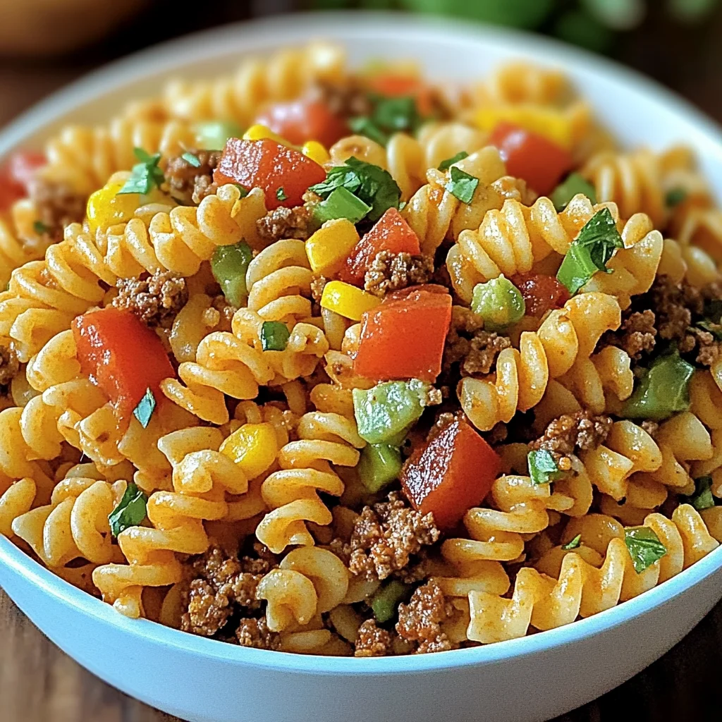 Taco Pasta Salad with Doritos Crunch Recipe