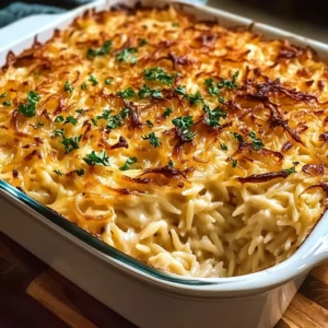 Caramelized Onion and Gruyère Orzo Bake Recipe