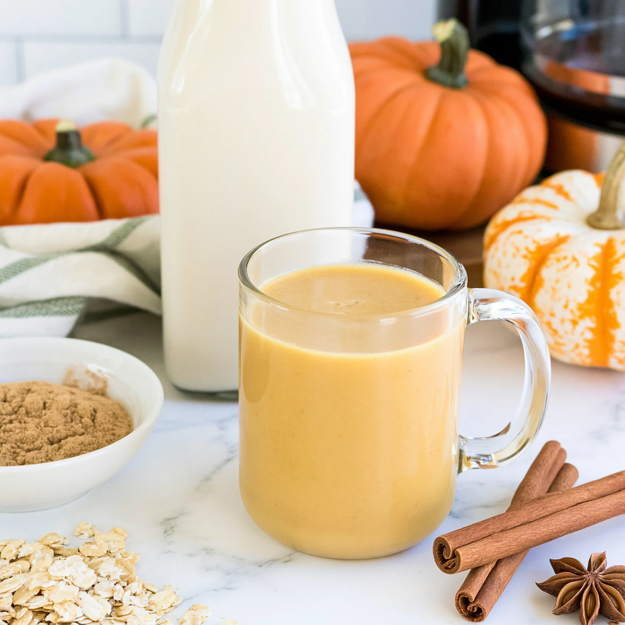 Cinnamon Pumpkin Oat Milk Creamer Recipe (Vegan & Easy!)