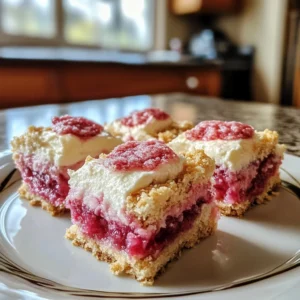 Delicious Lemon Rhubarb Bars Recipe