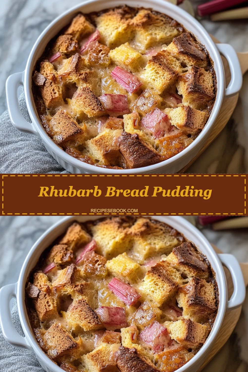 Delightful Rhubarb Bread Pudding Recipe That Will Impress Everyone at Your Next Gathering